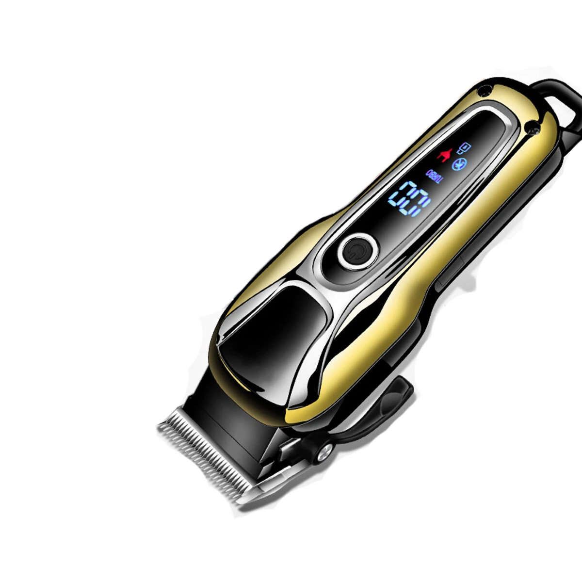 (image for) Kemei KM-1990PG 100-240V Rechargeable Hair Trimmer Professional Hair Clipper Hair Cutting Beard